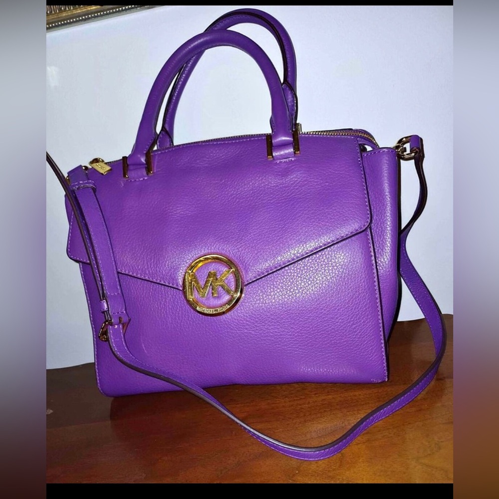 Purple Michael kors bag